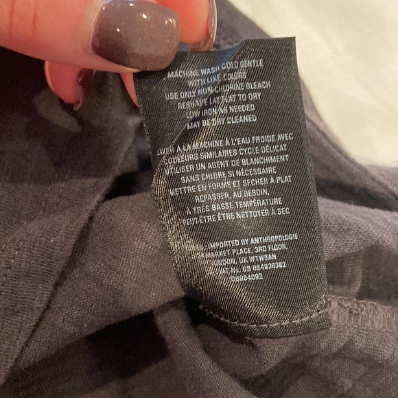 Maeve by Anthropologie Cold Shoulder Top Purple SP - Picture 9 of 10